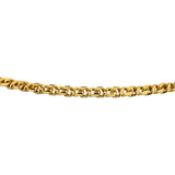 22k Yellow Gold 17.4g Solid Diamond Cut 3mm Fancy Curb Link Chain Necklace 16"
