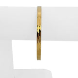 18k Yellow Gold 10.5g Solid Vintage 5mm Diamond Cut Bangle Bracelet 8"