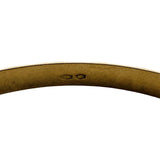 18k Yellow Gold 10.5g Solid Vintage 5mm Diamond Cut Bangle Bracelet 8"