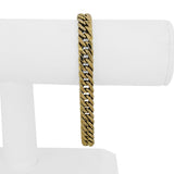 18k Yellow Gold 14.9g Hollow Thick 9mm Curb Link Bracelet 8"