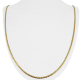 18k Yellow Gold 18.4g Vintage UnoAErre Serpentine Link Chain Necklace Italy 28"