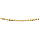 18k Yellow Gold 18.4g Vintage UnoAErre Serpentine Link Chain Necklace Italy 28"