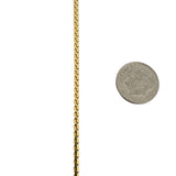 18k Yellow Gold 18.4g Vintage UnoAErre Serpentine Link Chain Necklace Italy 28"
