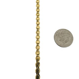 18k Yellow Gold 8g Solid Vintage Fancy Mariner Link Bracelet Italy 7"