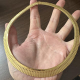 18k Yellow Gold 52.6g Solid Heavy Vintage Cleopatra Link Necklace 17"