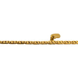 22k Yellow Gold 11.6g Solid Diamond Cut Fancy Curb Link Anklet 10"