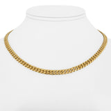 18k Yellow Gold 26.3g Solid Heavy 4.5mm Curb Link Chain Necklace 15.5"