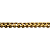 18k Yellow Gold 26.3g Solid Heavy 4.5mm Curb Link Chain Necklace 15.5"