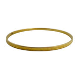 18k Yellow Gold 11.6g Solid Beveled 3mm Vintage Bangle Bracelet 8"