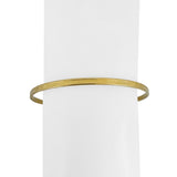 18k Yellow Gold 11.6g Solid Beveled 3mm Vintage Bangle Bracelet 8"