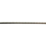 18k White Gold 4.7g Thin Light Diamond Cut Box Link Chain Necklace 19.5"