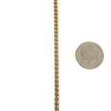 18k Yellow Gold 25.9g Solid 2.5mm Squared Franco Link Chain Necklace Italy 22"