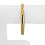 18k Yellow Gold 15g Vintage Polished Graduated Bangle Bracelet Italy 7.5"