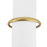18k Yellow Gold 15g Vintage Polished Graduated Bangle Bracelet Italy 7.5"
