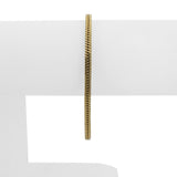 18k Yellow Gold 8.9g Ladies Vintage Squared Link Bracelet Italy 7.25"