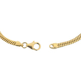18k Yellow Gold 8.9g Ladies Vintage Squared Link Bracelet Italy 7.25"