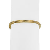 18k Yellow Gold 8.9g Ladies Vintage Squared Link Bracelet Italy 7.25"