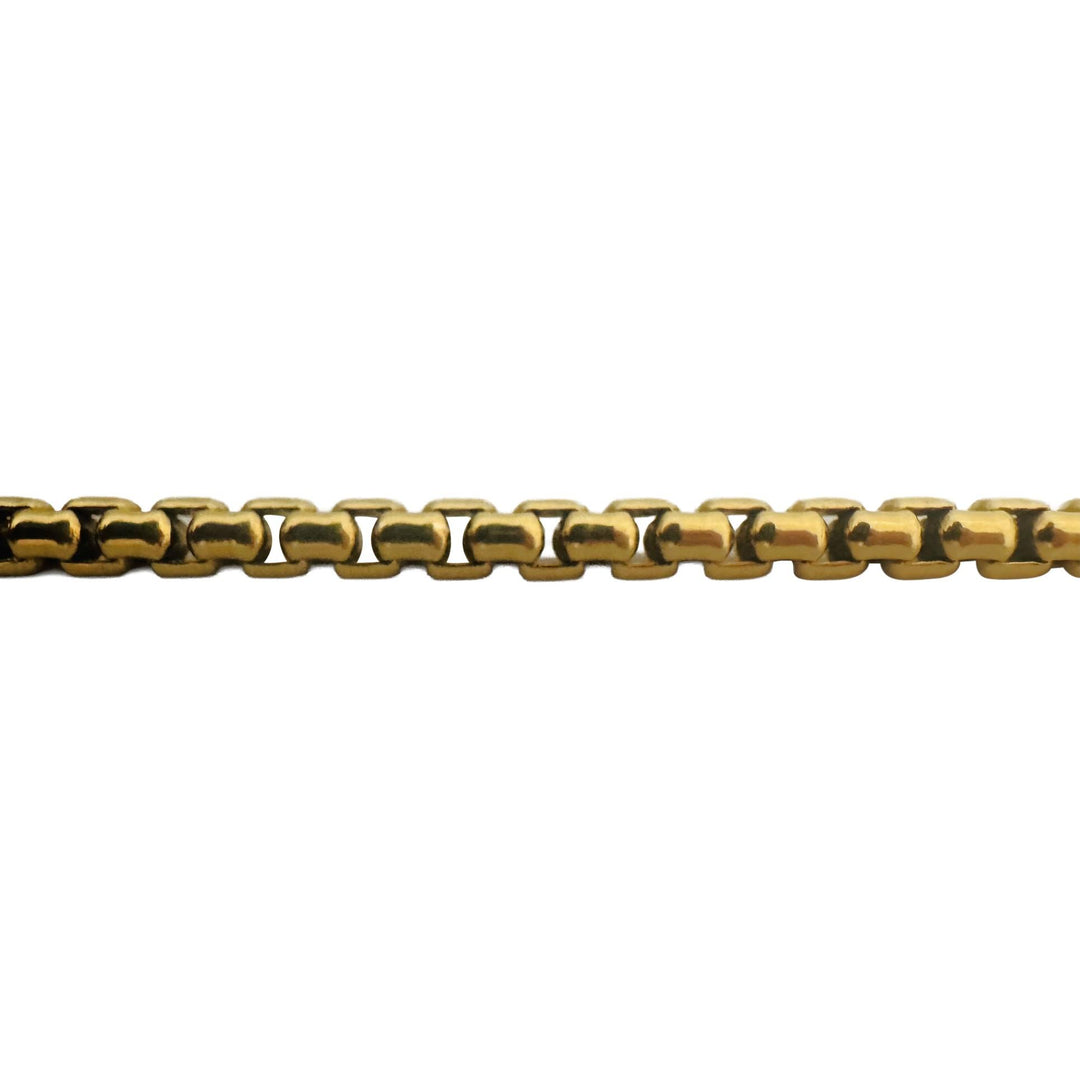 David Yurman 18k Yellow Gold 45g Solid Heavy Box Link Chain Necklace 18"