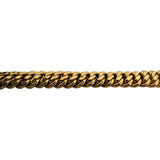 14k Yellow Gold 19g Vintage Diamond Cut 10mm Twisted Curb Link Bracelet Italy 8"