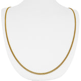 18k Yellow Gold 11.8g Solid UnoAErre 2.2mm Curb Link Chain Necklace Italy 25"