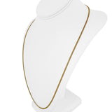 18k Yellow Gold 11.8g Solid UnoAErre 2.2mm Curb Link Chain Necklace Italy 25"