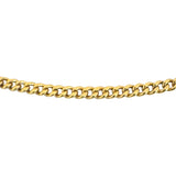 18k Yellow Gold 7.4g Hollow Light 2.8mm Curb Link Chain Necklace 23"