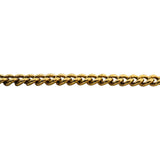18k Yellow Gold 7.4g Hollow Light 2.8mm Curb Link Chain Necklace 23"