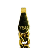 18k Yellow Gold 7.4g Hollow Light 2.8mm Curb Link Chain Necklace 23"