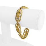 14k Yellow Gold 18.8g Solid Ladies 13mm Alligator Link Bracelet 7.25"