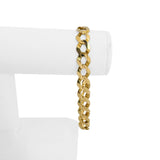 14k Yellow Gold 22.9g Solid Men's 11mm Curb Link Bracelet 9.25"