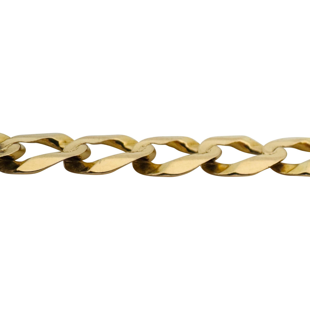 14k Yellow Gold 22.9g Solid Men's 11mm Curb Link Bracelet 9.25"