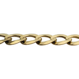 14k Yellow Gold 13.8g Solid Flat 8mm Men's Curb Link Bracelet 9"