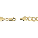14k Yellow Gold 13.8g Solid Flat 8mm Men's Curb Link Bracelet 9"