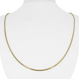 14k Yellow Gold 5.5g Solid Thin 1.5mm Snake Link Chain Necklace Italy 24"