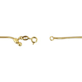 14k Yellow Gold 5.5g Solid Thin 1.5mm Snake Link Chain Necklace Italy 24"