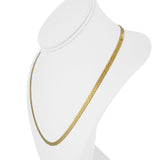 14k Yellow Gold 16g Solid Thick 4mm Herringbone Link Chain Necklace 20"