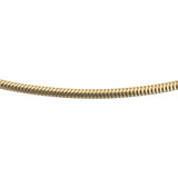14k Yellow Gold 4.5g Solid Thin 1.5mm Snake Link Chain Necklace Italy 18"