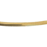 14k Yellow Gold 14g Solid Vintage 3mm Flattened Snake Link Necklace Italy 18"