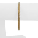 14k Yellow Gold 6.9g Solid Vintage 3mm Fancy Bangle Bracelet 8"