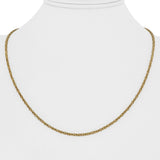 14k Yellow Gold 9.6g Solid Thin 1.5mm Squared Byzantine Link Necklace Italy 20"
