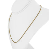 14k Yellow Gold 9.6g Solid Thin 1.5mm Squared Byzantine Link Necklace Italy 20"