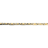 14k Yellow Gold 4.8g Thin Light Fancy Mariner Link Chain Necklace Italy 18"