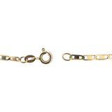 14k Yellow Gold 4.8g Thin Light Fancy Mariner Link Chain Necklace Italy 18"
