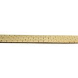 14k Yellow Gold 18.9g Solid Polished 8mm Brick Link Strap Bracelet Italy 7"