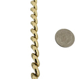14k Yellow Gold 16g Ladies Polished 7mm San Marco Link Bracelet Italy 7.25"