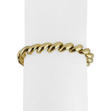 14k Yellow Gold 16g Ladies Polished 7mm San Marco Link Bracelet Italy 7.25"