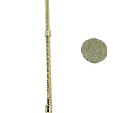 Pandora 14k Yellow Gold 15.3g Snake Bracelet with Barrel Clasp 6.5"