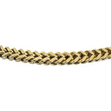 10k Yellow Gold 40g Men's Semi Solid 6mm Squared Franco Link Chain Necklace 26"