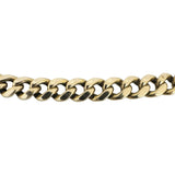 10k Yellow Gold 30.5g Semi Solid 7.5mm Cuban Link Chain Necklace 24"