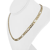 10k Yellow Gold 17.6g Solid 6mm Figaro Link Chain Necklace 19"